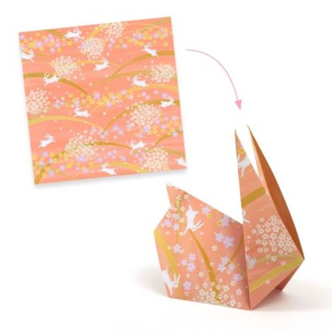 Foi Origami Haru Djeco | 100 Coli Creative - imagine 5