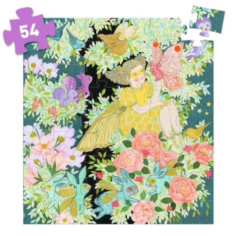 Arborele Flori Djeco - Puzzle Magic Copii 54 Piese - imagine 2