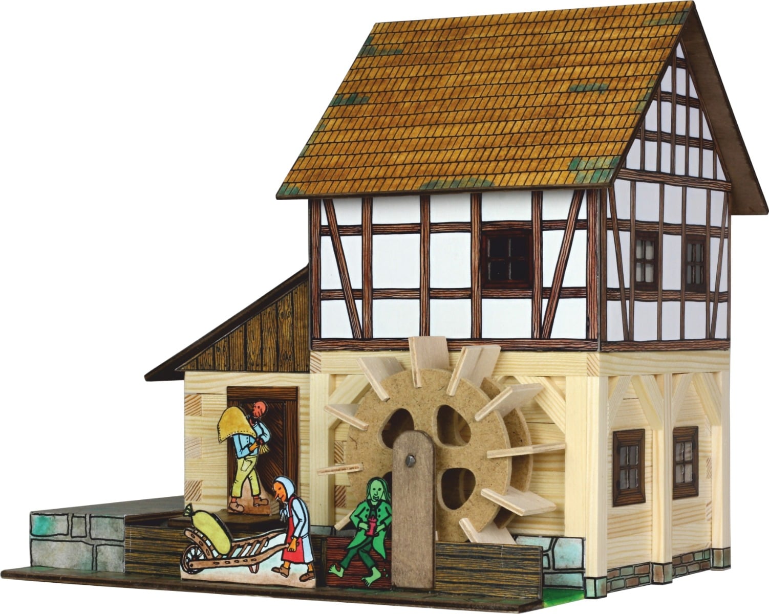 Set Constructie Walachia Moara de Apa, 172 Piese Lemn