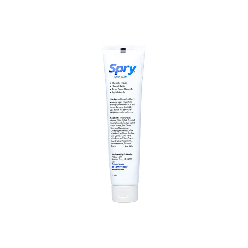 Pasta de dinti Spry cu Xylitol, Menta, 141g