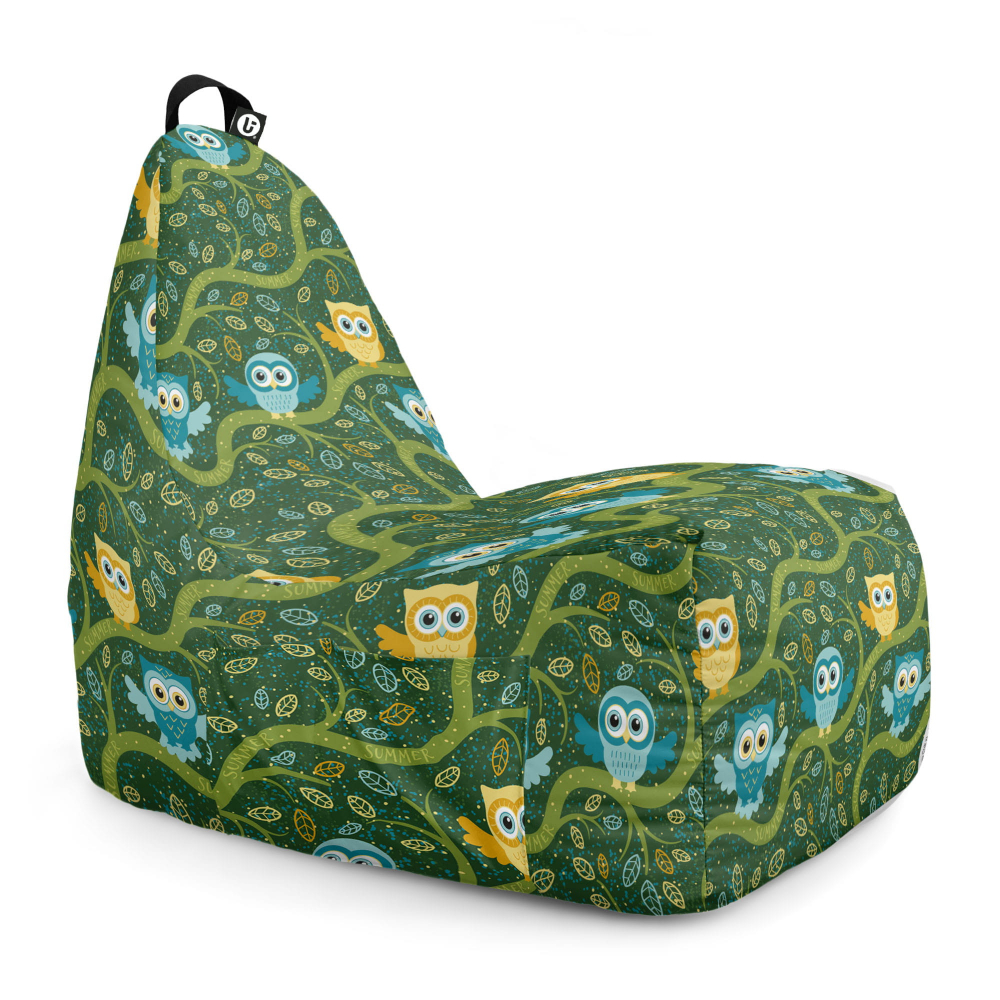 Fotoliu Puf Chill XL Bufnite Verde | Updeco - imagine 6