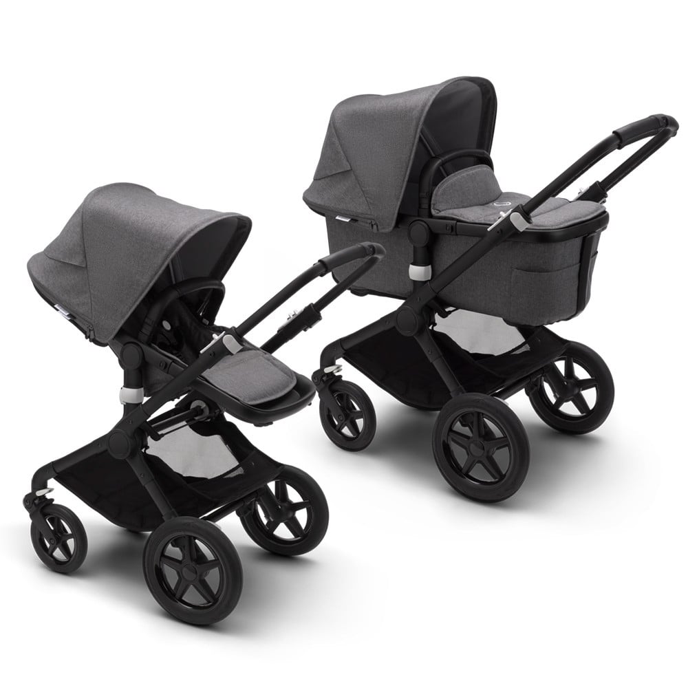 Bugaboo Fox 2 Black Grey Melange 2 in 1 - imagine 4