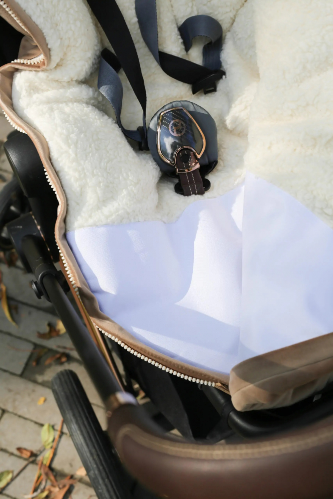 Sac iarna carucior Babyly Velvet, Impermeabil - imagine 6