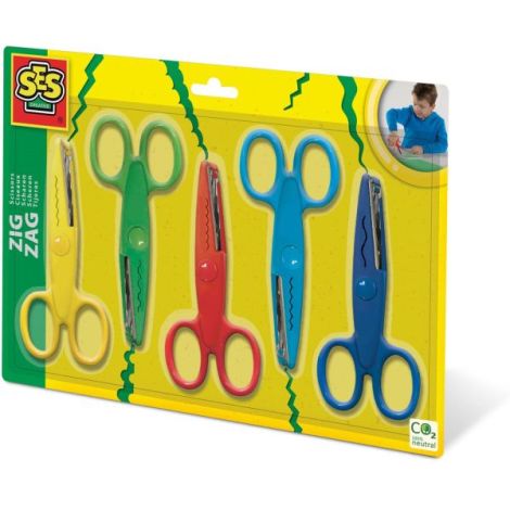 Set 5 Foarfece Zig-Zag Ses Creative | Jucarie Creativa