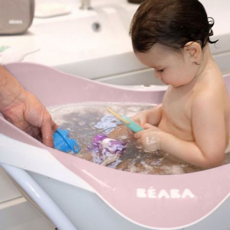 Cadita Beaba Camele'o Old Pink, Antialunecare - imagine 3