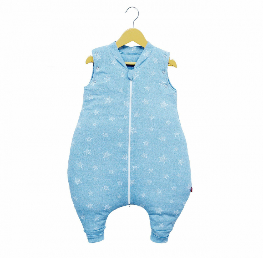 Sac de dormit KidsDecor Stars Blue, 100 cm - imagine 5