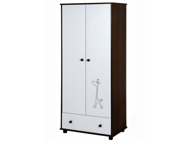 Dulap Klups Safari Giraffe Wenghe, 2 Usi - imagine 2
