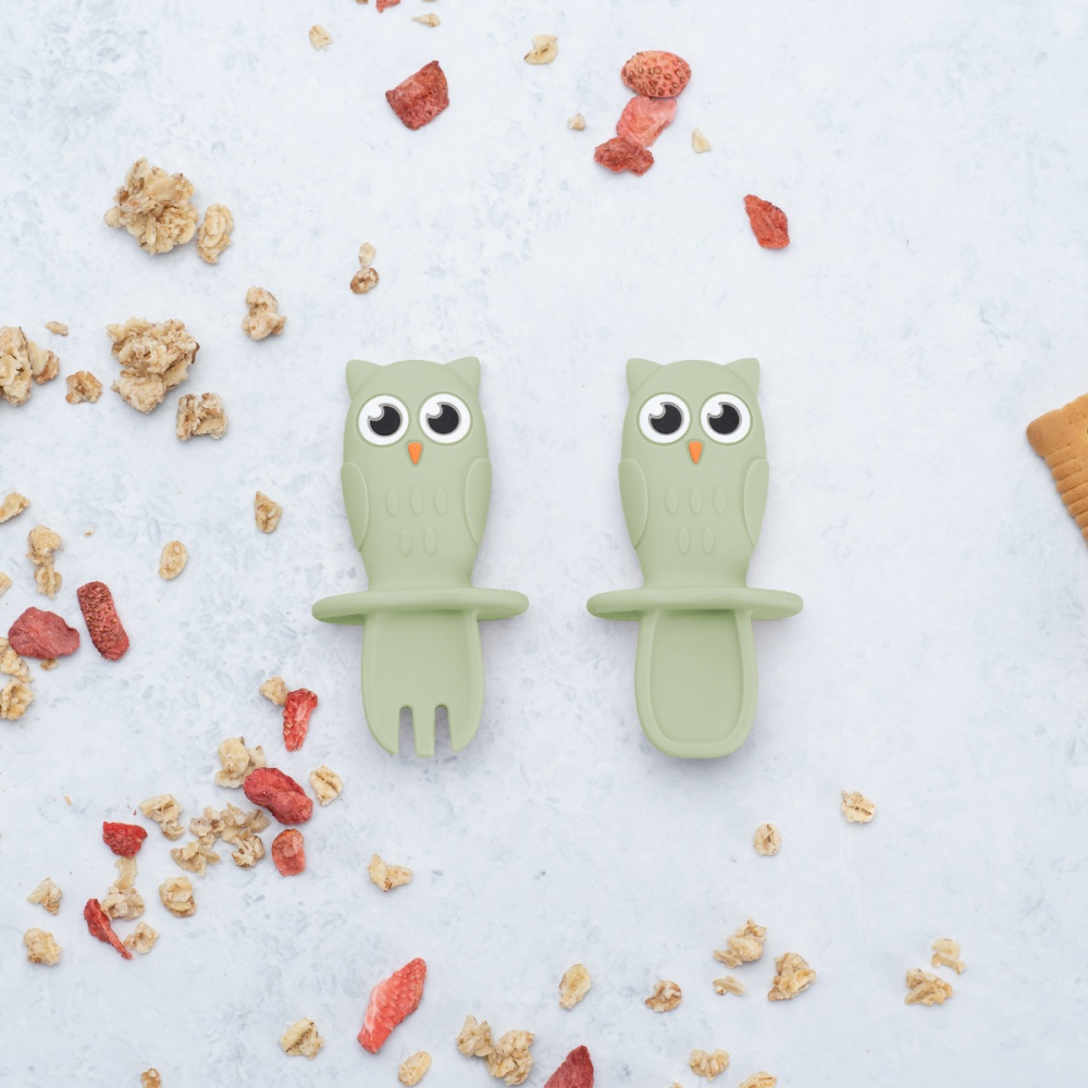 Set tacamuri silicon AppeKids Owl