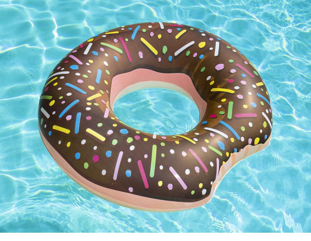 Colac gonflabil Bestway Donut Candy 107 cm, PVC rezistent - imagine 2