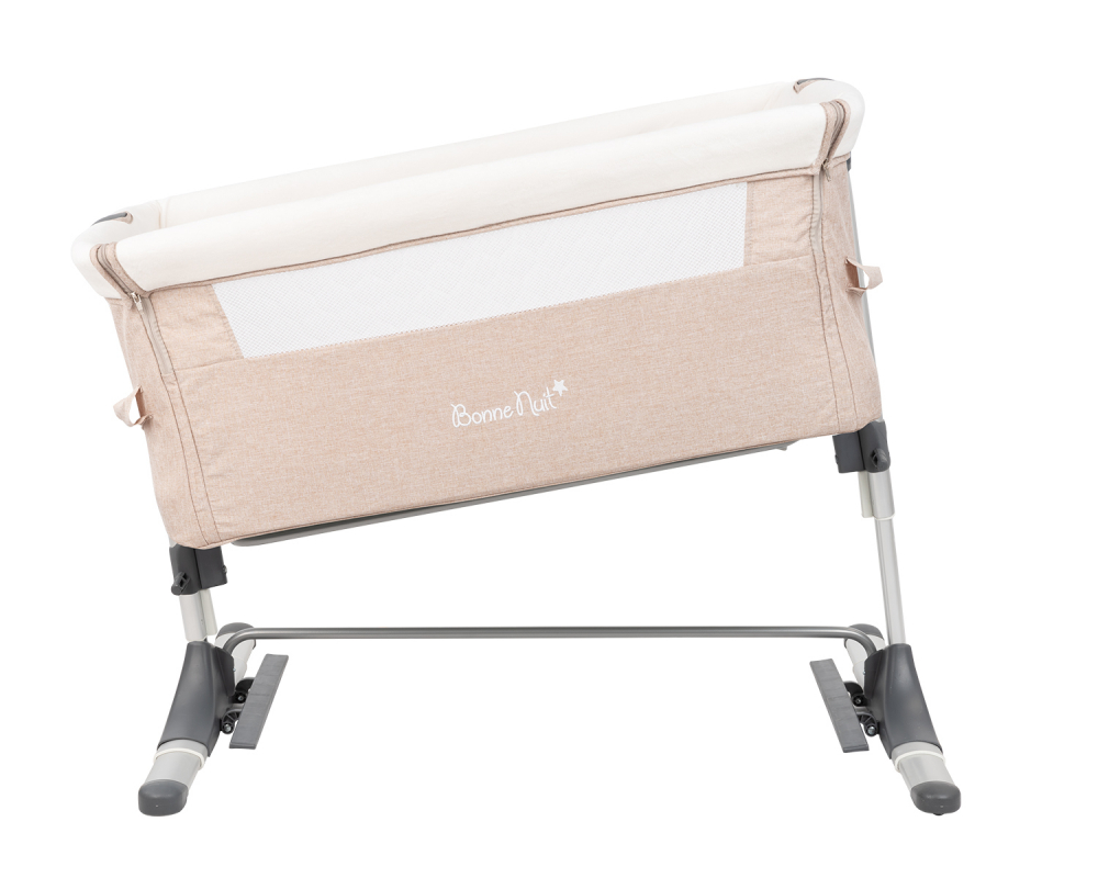 Patut Co-Sleeper KikkaBoo Bonne Nuit Beige, Reglabil - imagine 10