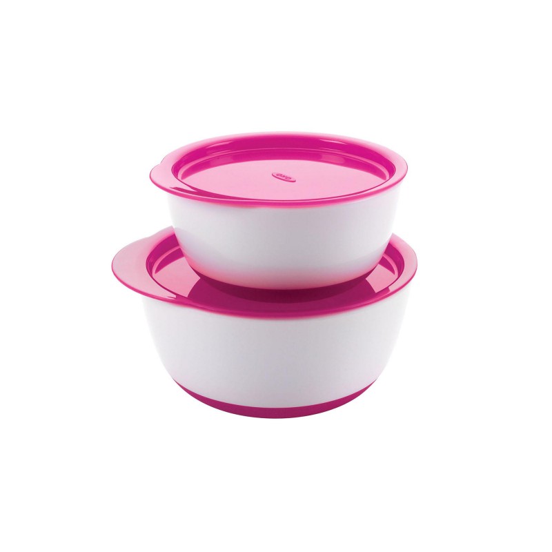 Set 2 boluri OXO Tot cu capac roz, 360 ml - imagine 2