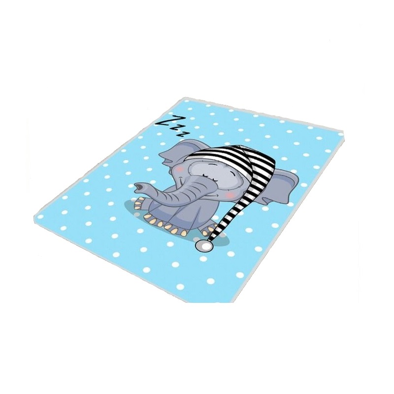 Covor Antiderapant Copii Elephant Sleep 150x200 cm Chilai - imagine 3