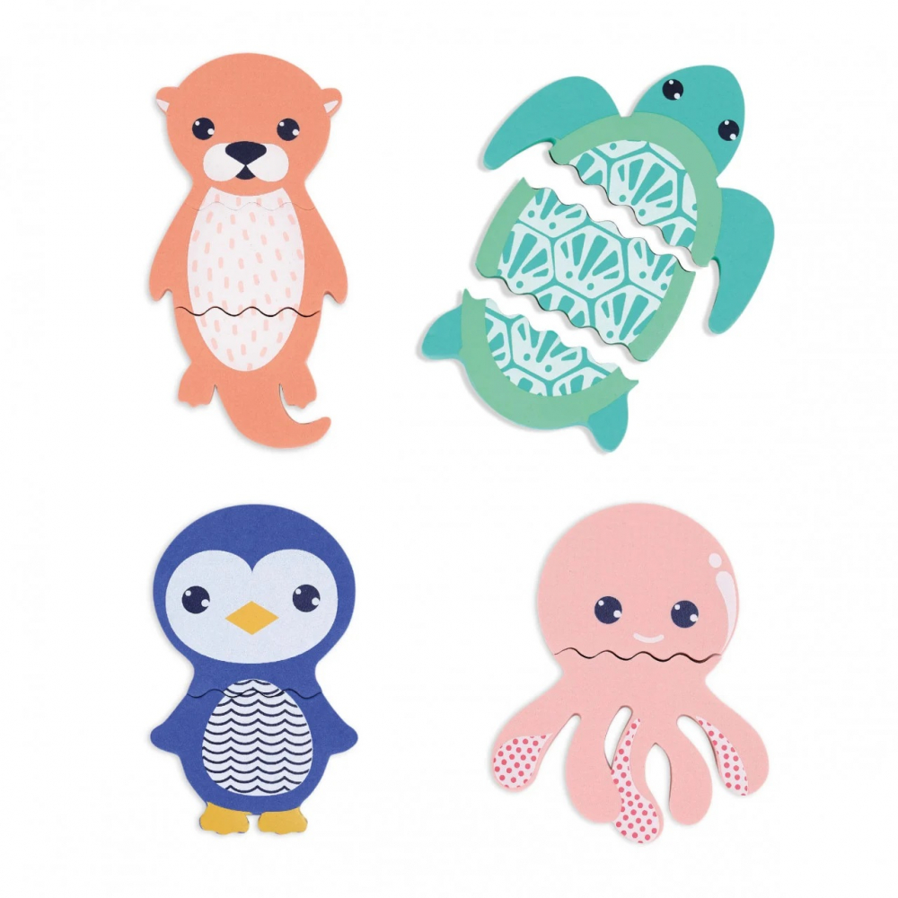 Puzzle din Spuma Ludi Animalute pentru Baie - imagine 8