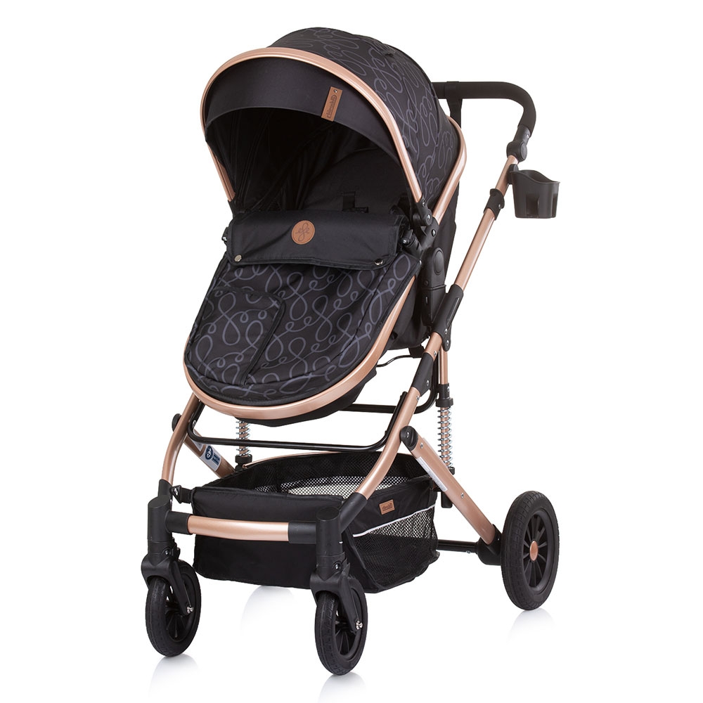 Carucior Chipolino Estelle 2in1 Ebony, Landou + Scaun - imagine 4