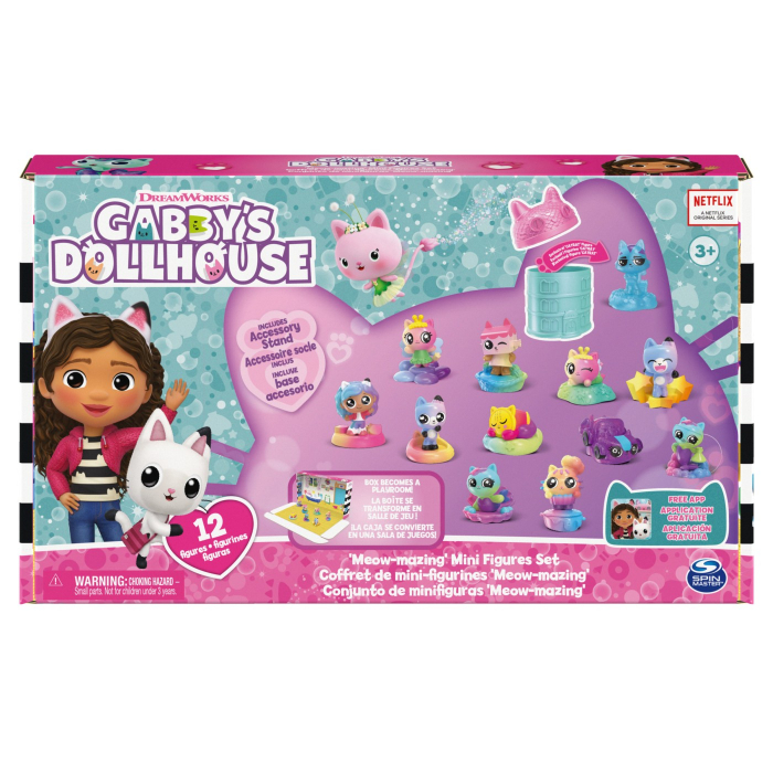 Gabbys Dollhouse Set 12 Mini Figurine Curcubeu