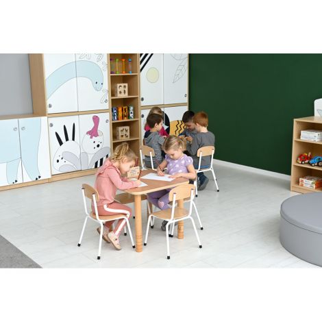 Masa Flexi Moje Bambino 60x60 cm Ajustabilă - imagine 6