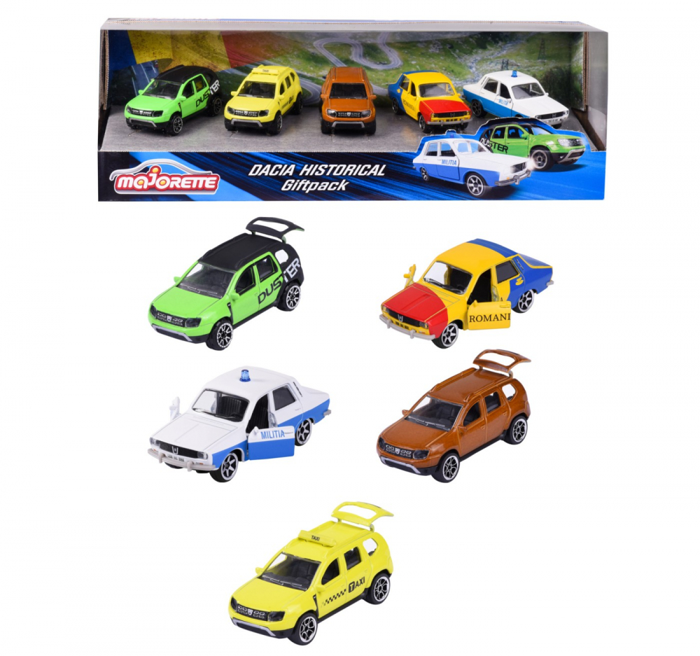 Set 5 Masinute Metalice Dacia Simba