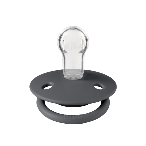 Suzeta BIBS Iron, Silicon, Tetină Rotundă, 0-3 Ani