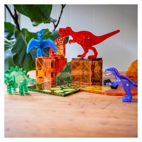 Magna Tiles Dino World - Set Educativ Magnetic - imagine 3
