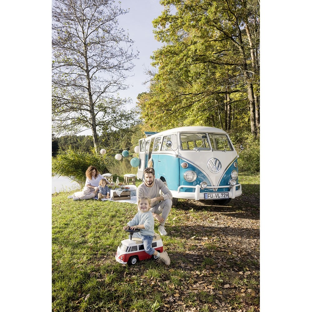 Masinuta Big Baby VW T1 Rosu, Licenta Volkswagen - imagine 11
