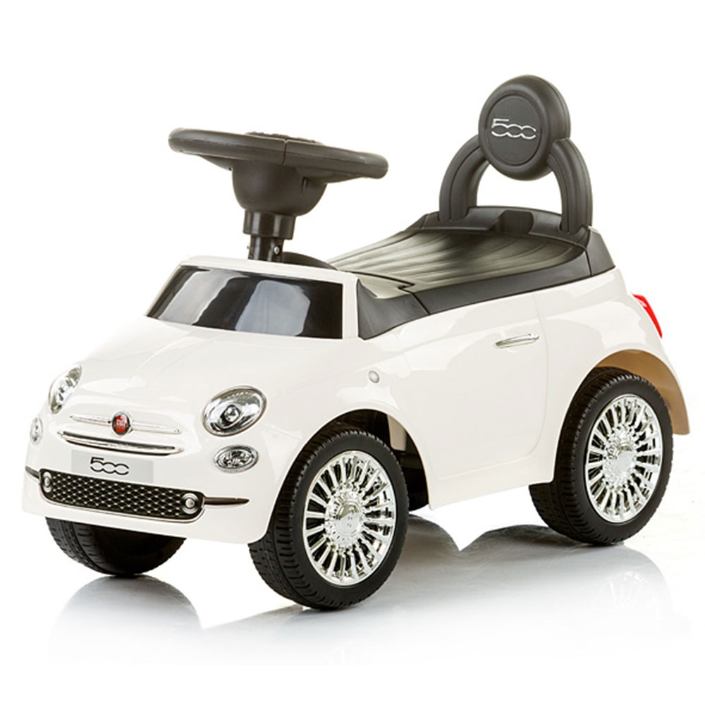 Mașinuță Chipolino Fiat 500 White, fără pedale, Melodii - imagine 5