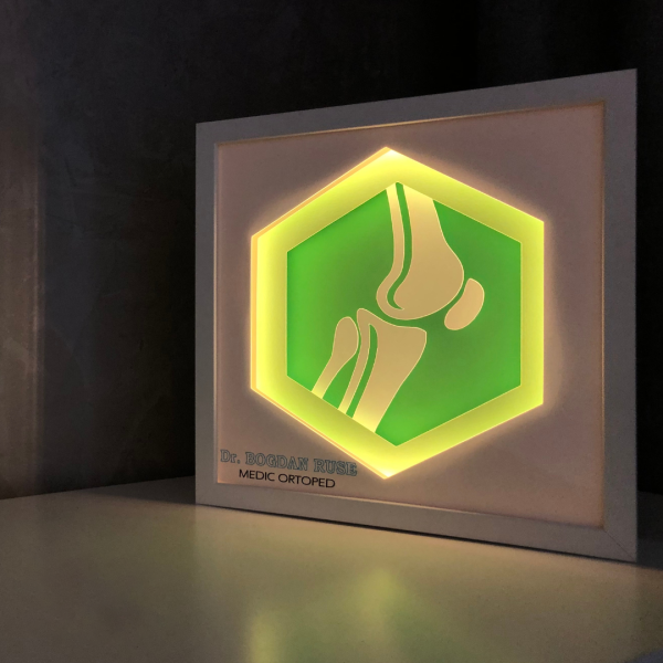 Tablou Luminos Logo 023 Noor | Decor și Lampă de Veghe - imagine 4