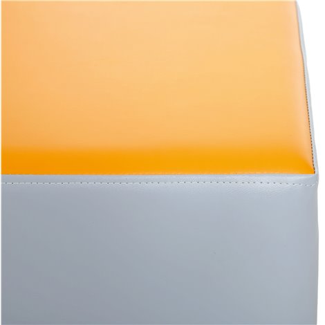 Puf Moje Bambino Gri-Orange | Comfort Maxim - imagine 4