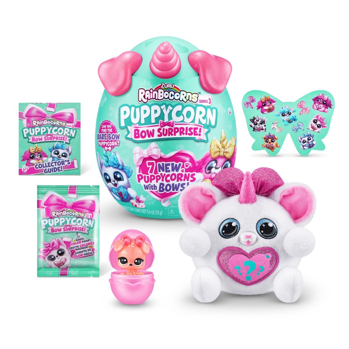 Rainbocorns S3: Jucărie Plus Surpriză Catelus Unicorn