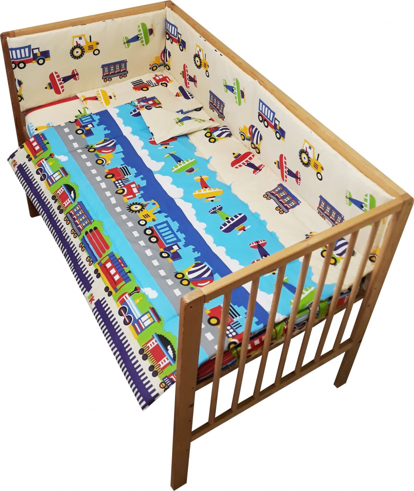 Lenjerie Patut 4 Piese Nichiduta, Bumbac 100% - imagine 2