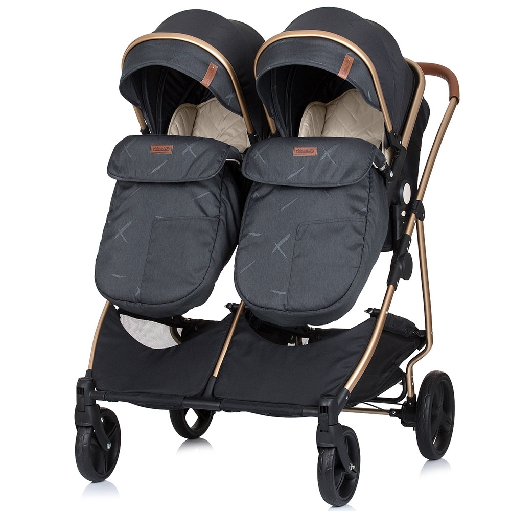 Carucior Gemeni Chipolino Duo Smart 2 in 1, Raven - imagine 2