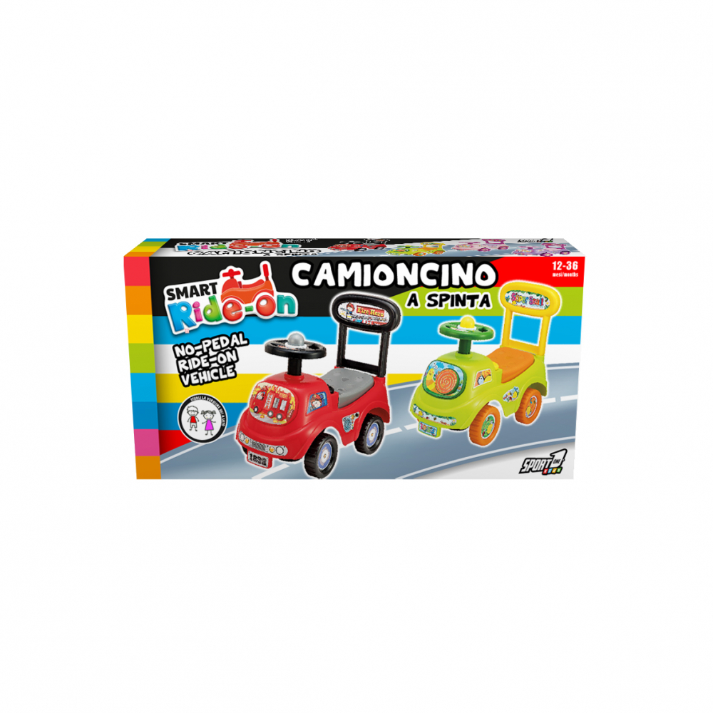 Ride-On Mandelli Rosu 1-3 Ani, Cu Depozitare - imagine 2