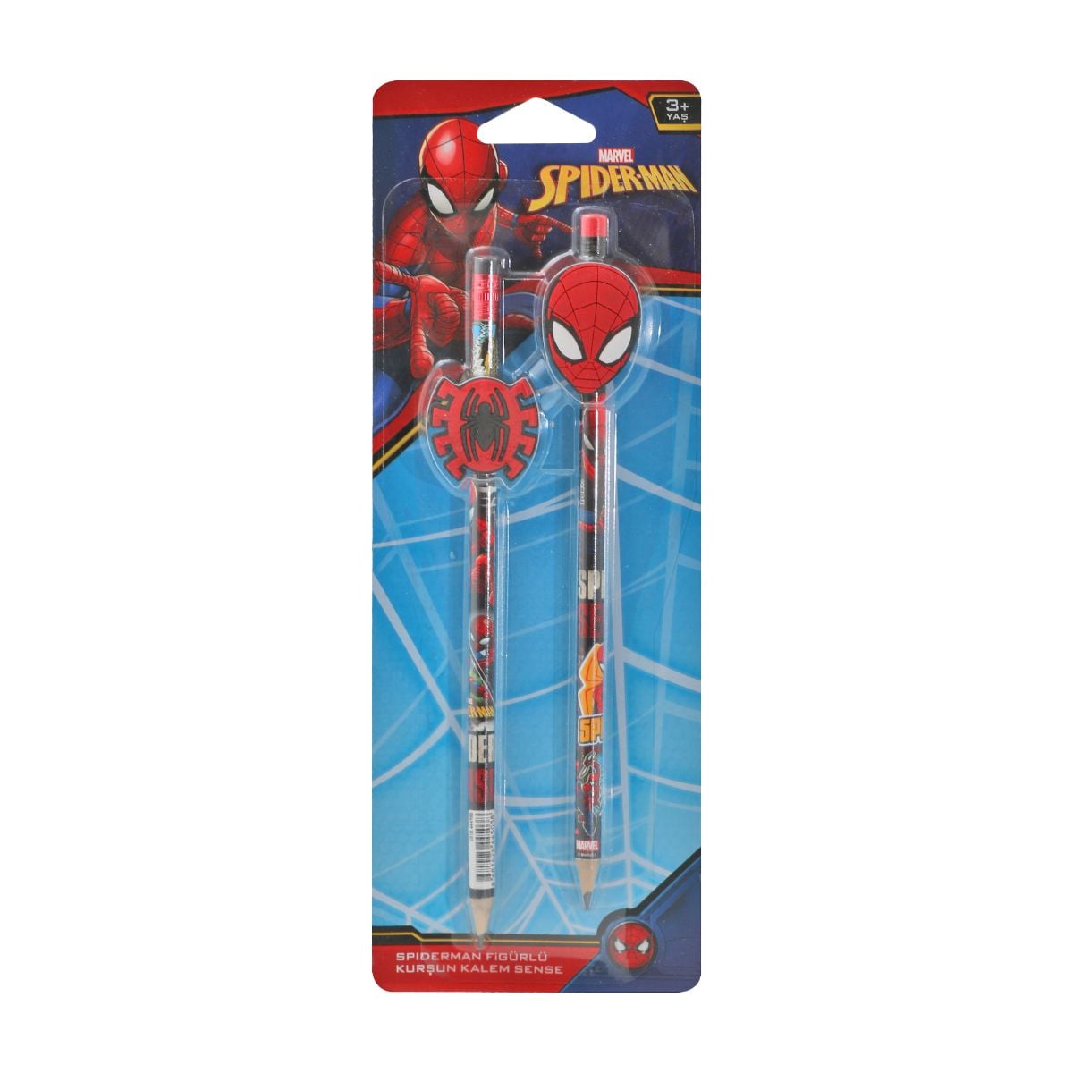 Set 2 Creioane Spiderman cu Radieră