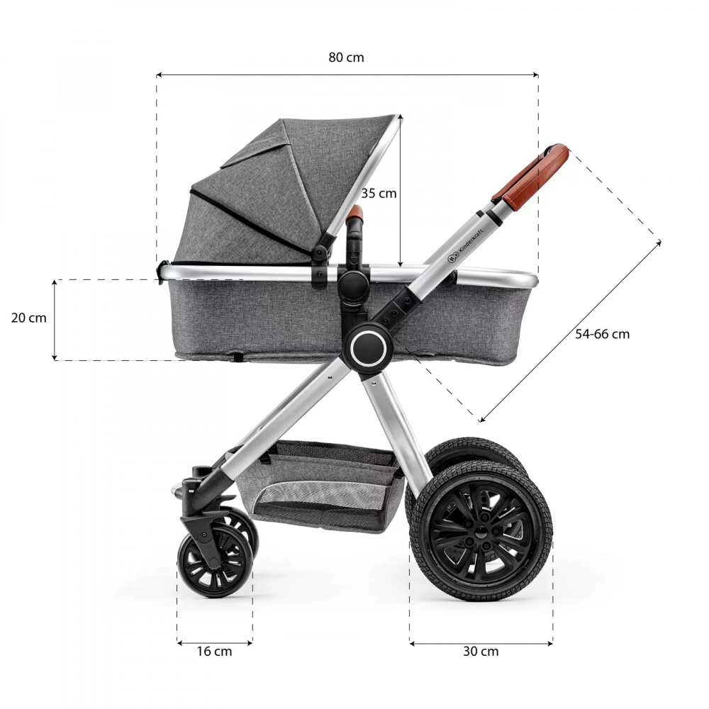 Kinderkraft Veo 3in1 Grey - Carucior Premium - imagine 7