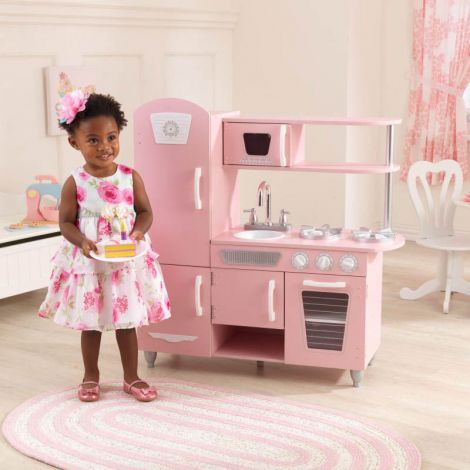Bucătărie de Joacă Kidkraft Vintage Roze din Lemn - imagine 7