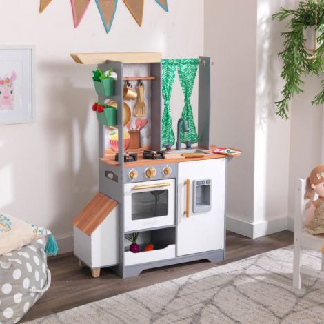 Bucătărie Joacă Kidkraft Terrace Garden cu Lumini - imagine 2