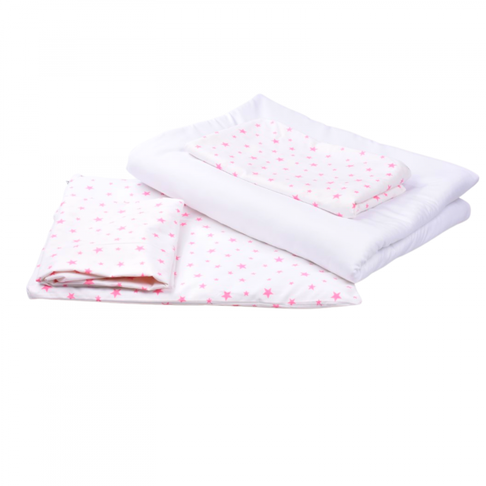 Lenjerie Patut Stelute Roz Confort Family - Bumbac 100%