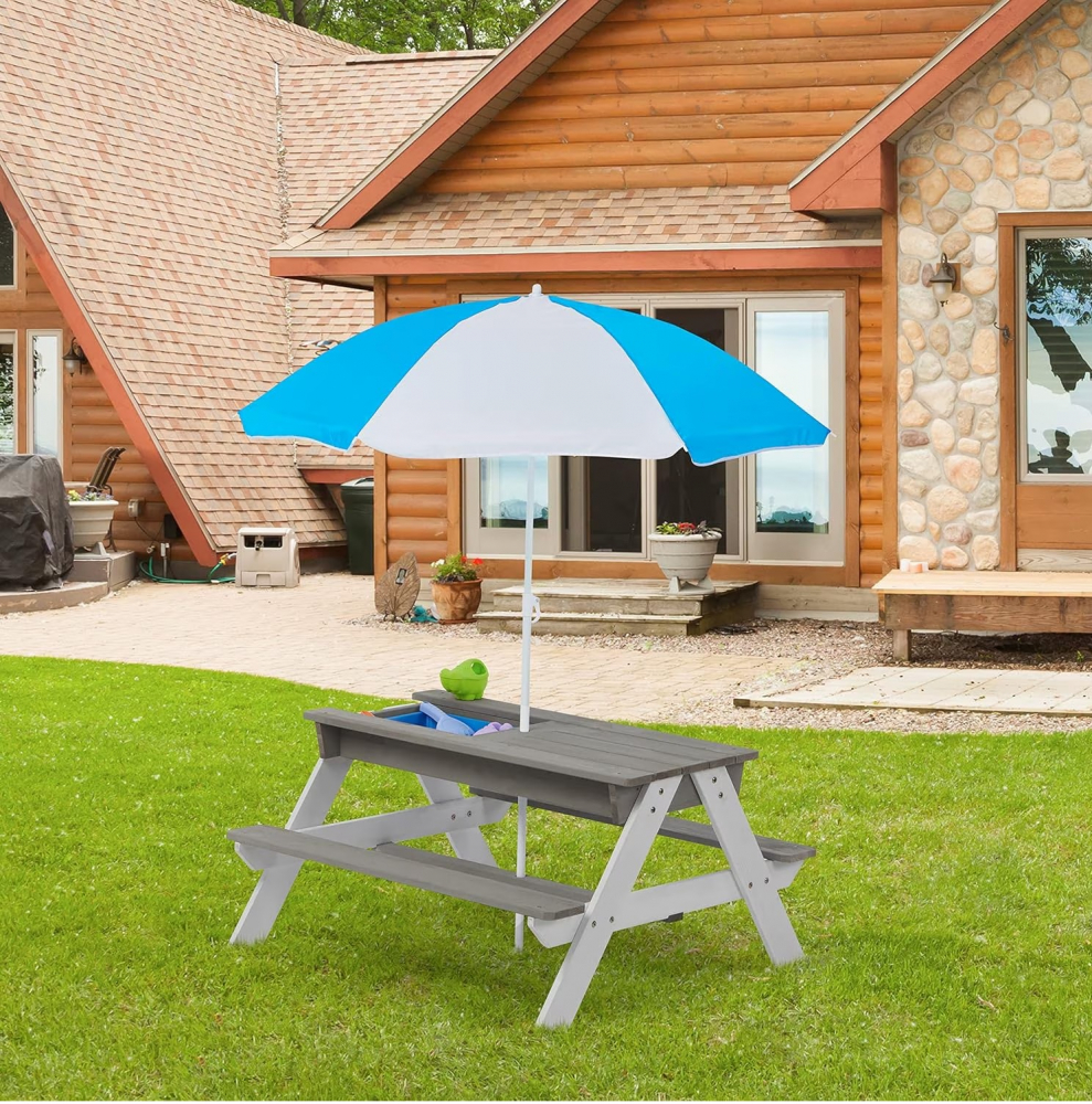 Set Masuta Gradina 3in1 Ginger Home GriAlb - imagine 5