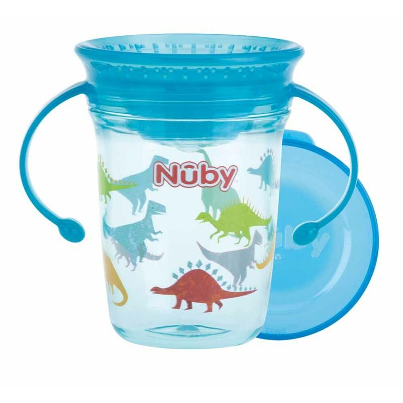 Cana Nuby 360 Grade Albastru, Tritan, 6 Luni+ - imagine 8