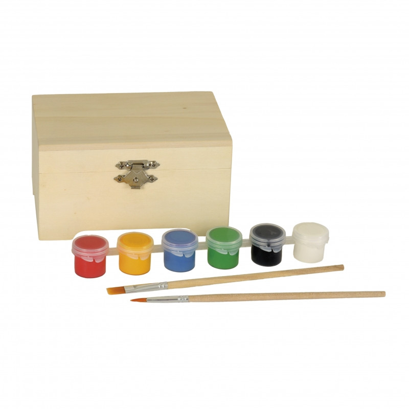 Cutie Lemn de Pictat Egmont - Kit Creativ +3 Ani