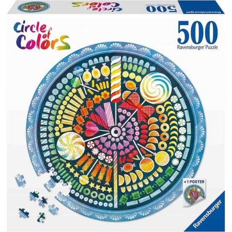 Ravensburger Puzzle Cerc Bomboane 500 piese - imagine 2