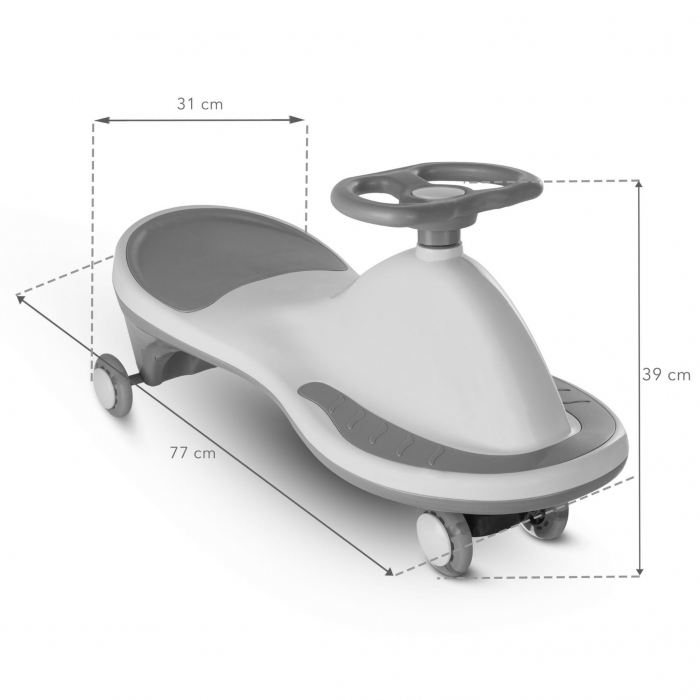 PlasmaCar Kidwell Rollo Gri cu LED | Jucărie - imagine 9