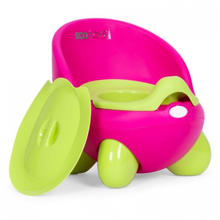 Olita Ecotoys PP112 Roz-Verde cu Inserție Detașabilă - imagine 4