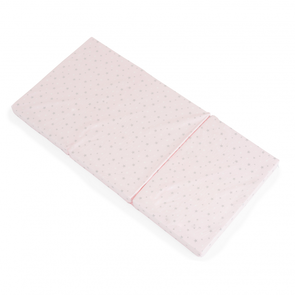 Saltea Pliabila Moni Mirage Pink, 120x60 cm, Husa Bumbac
