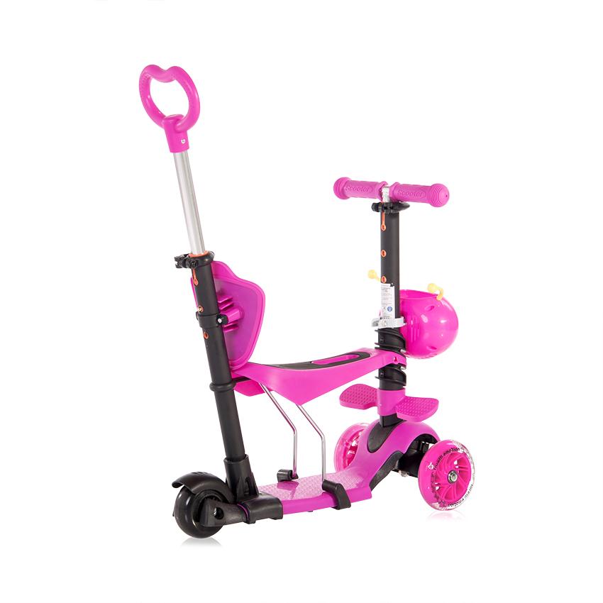 Lorelli Smart Plus Pink - Trotineta 3 Roti LED - imagine 2