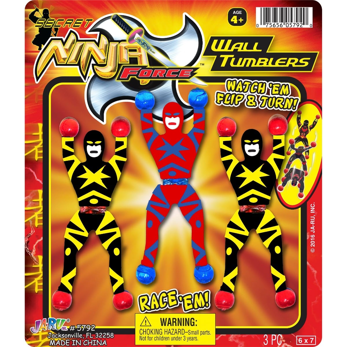 Set 3 Figurine Jaru Ninja Force Flexibile