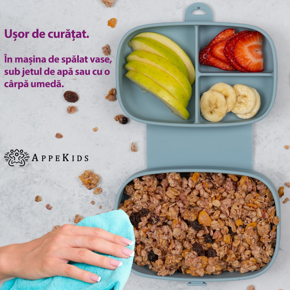 AppeKids Magic Box Aqua Blue - Caserola silicon - imagine 5