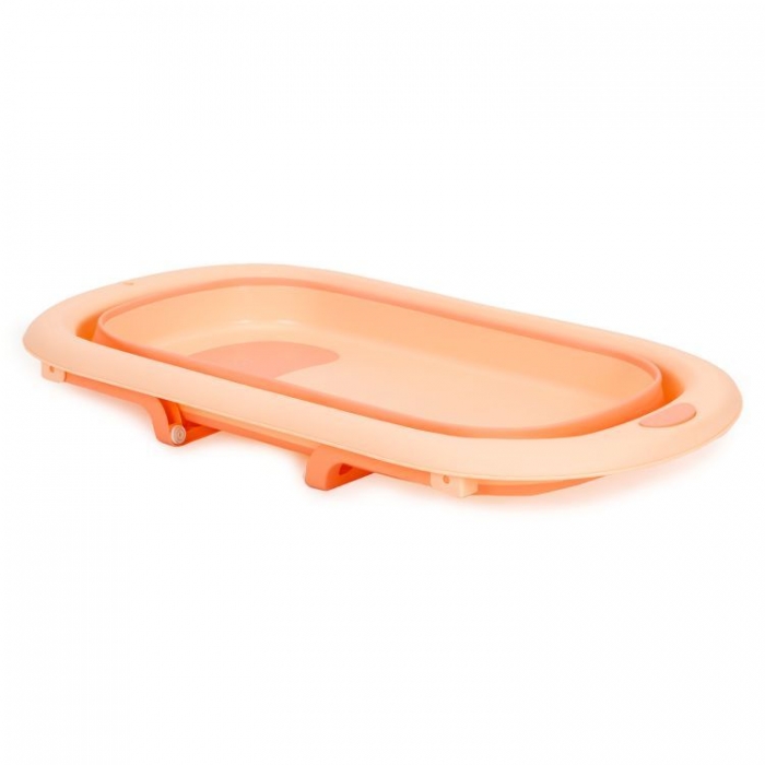 Cadită Baie Pliabilă Ecotoys Roz cu Dop Scurgere - imagine 3