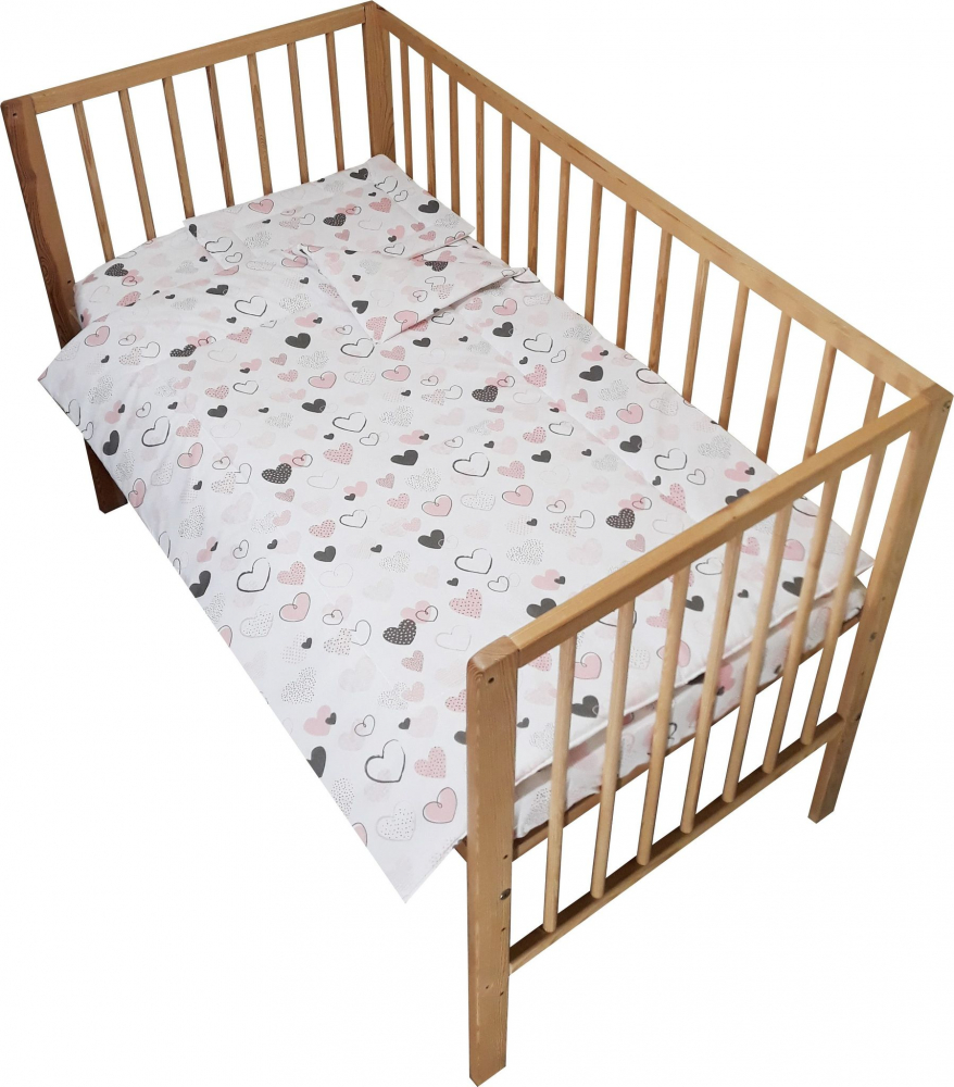 Lenjerie Patut 3 Piese Nichiduta Little Hearts - imagine 2