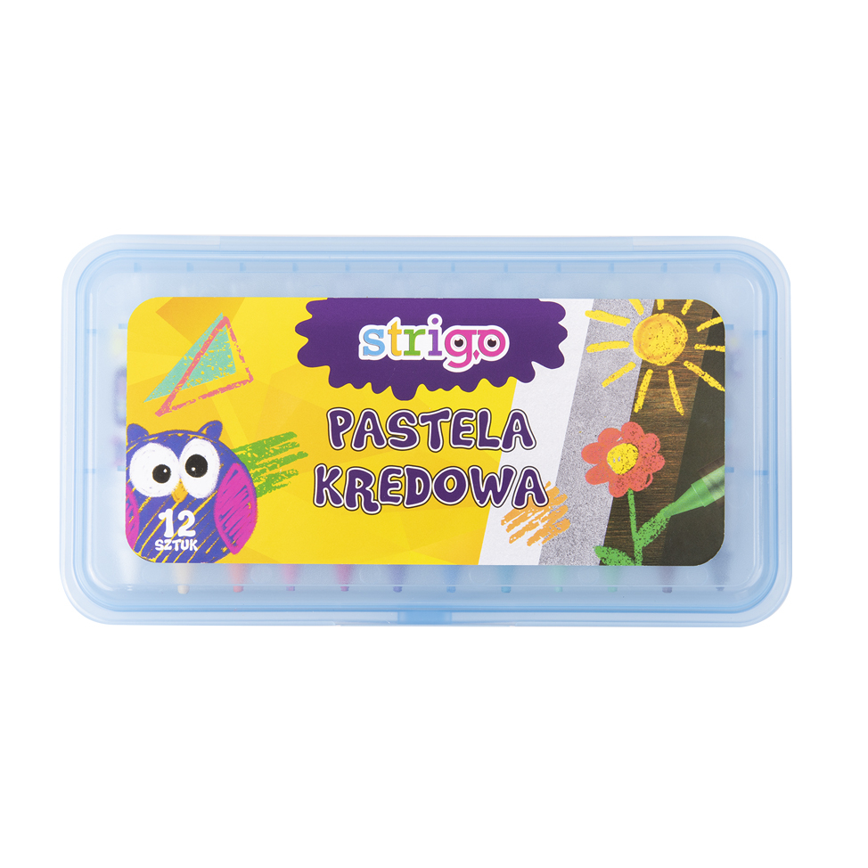 Set 12 Creioane Cerate Pastel Strigo - Desen Creativ