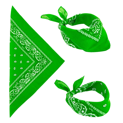 Bandana Verde Widmann | Accesoriu Petreceri Bumbac